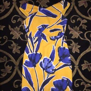 Antonio Melani Yellow and Blue Dress